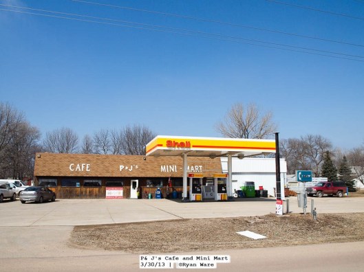 Heron Lake has a few former gas stations, but this one is still in business.